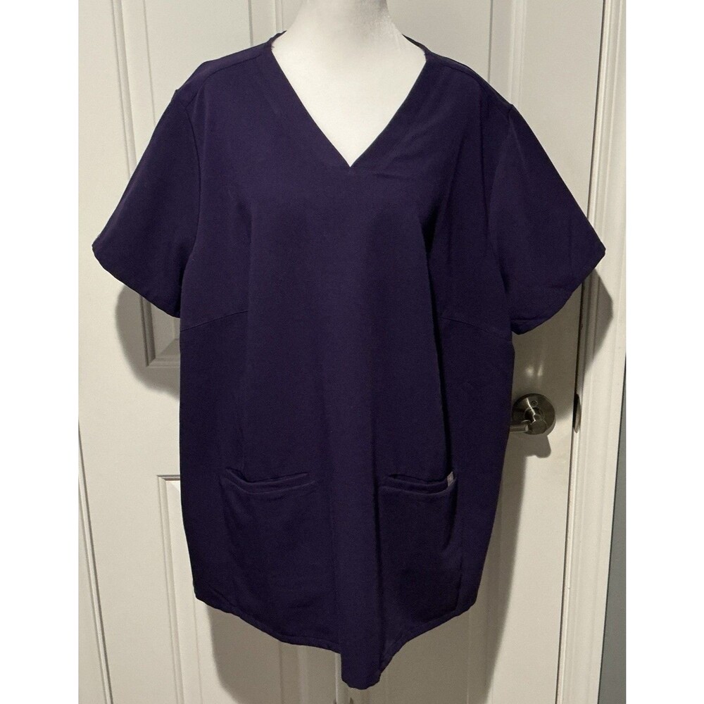 Figs Scrub Top Technical Collection Casma Purple Women’s Size 4XL